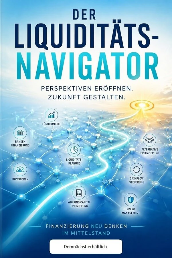 Buchcover: Der Liquiditäts-Navigator – von Dennis Kahl, Calvus Publishing (demnächst)